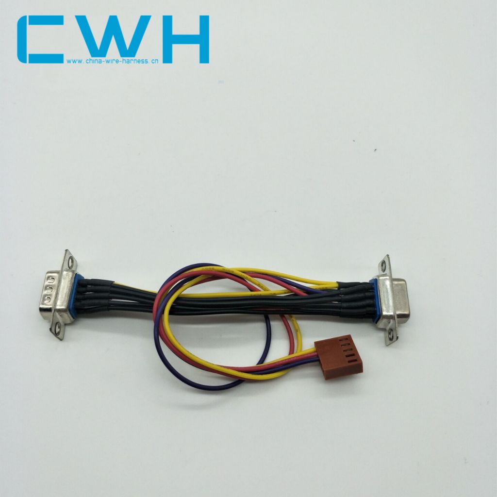 CWH custom wire harness DB9 connector electronic cable assembly