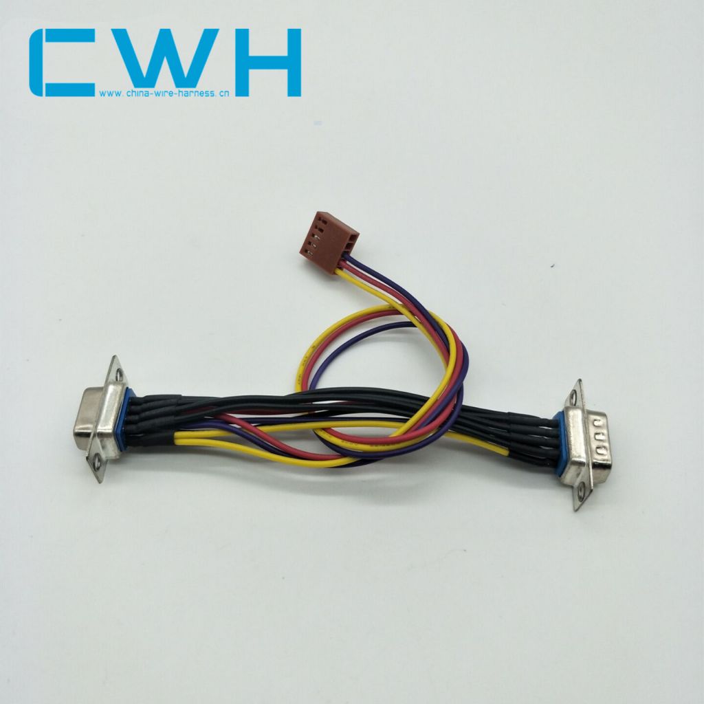 CWH custom wire harness DB9 connector electronic cable assembly