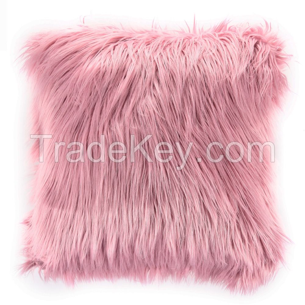 large cushion cover long Shaggy faux fur cushions