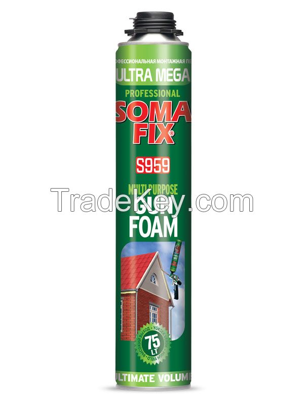 SOMAFIX ULTRA MEGA POLYURETHANE GUN FOAM S959