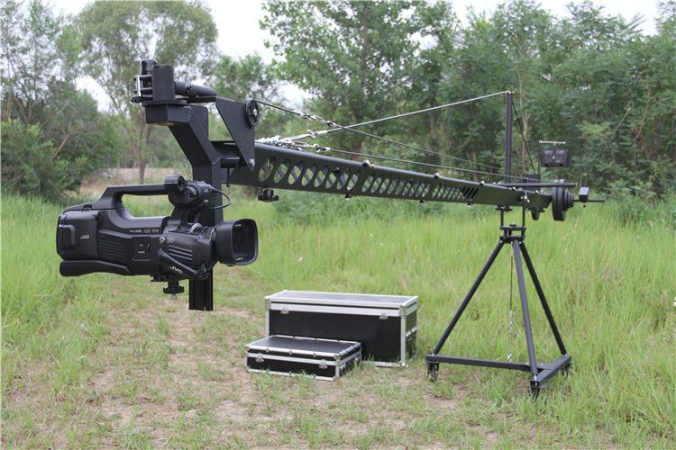 Remote head equilateral triangle cross section 8m jimmy jib camera cra