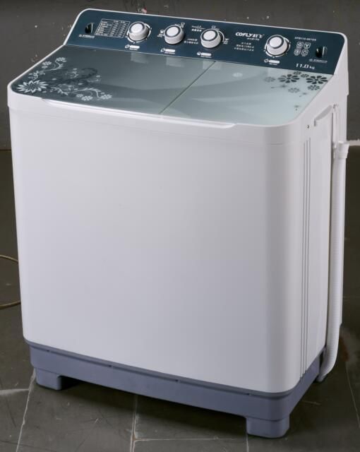 Semi automatic washing machine twin tub washing machine with glass lid