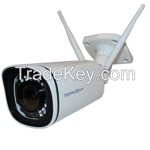 DextrisMS Wi-Fi White 4K 8MP Wireless Outdoor Security Camera
