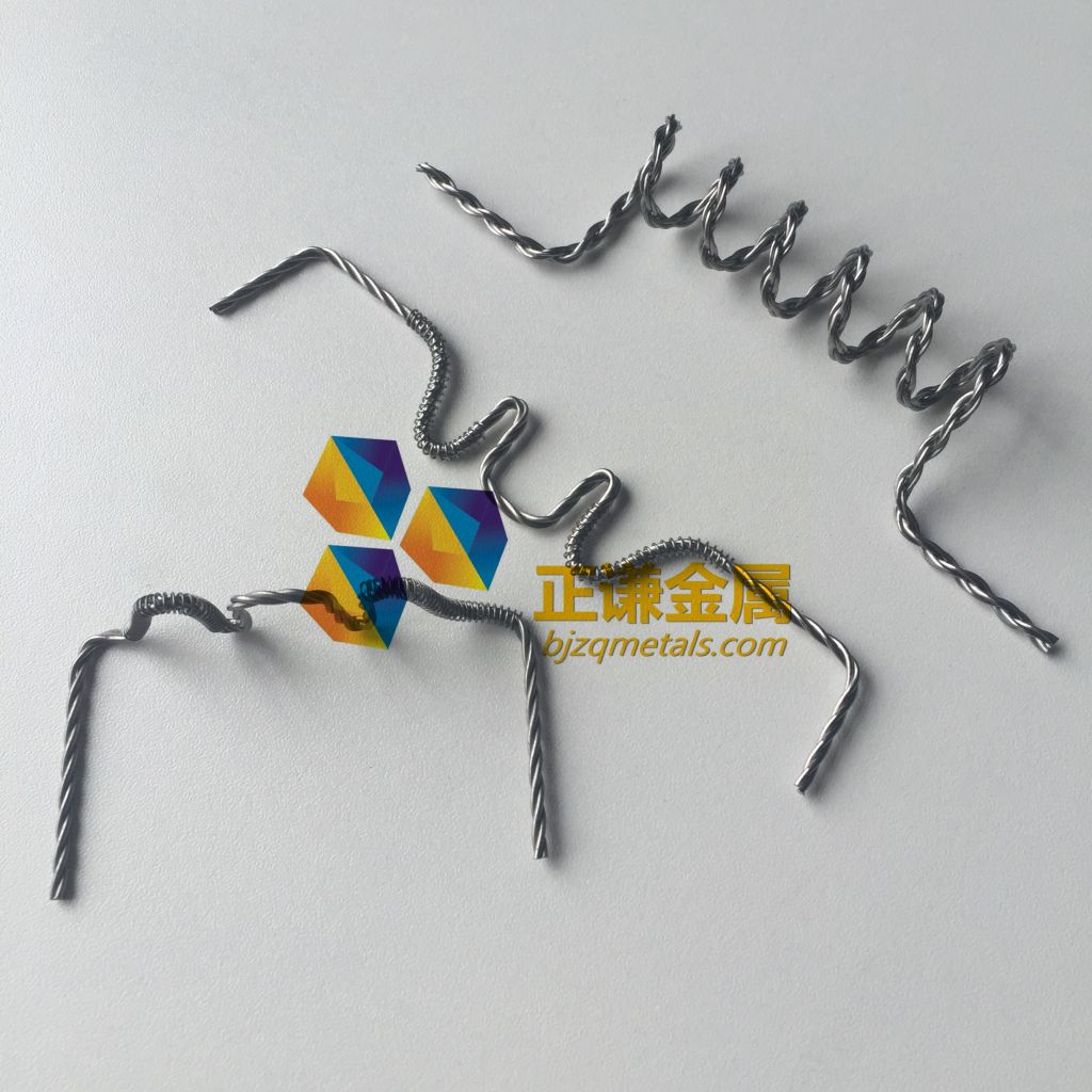 High purity 99.95%min tungsten twisted wire for PVD machine used