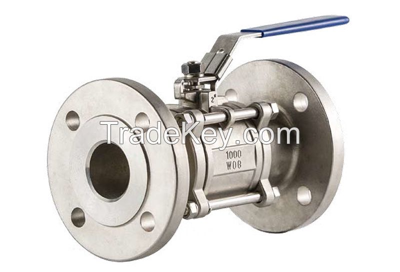 3 Piece Flanged Ball Valve