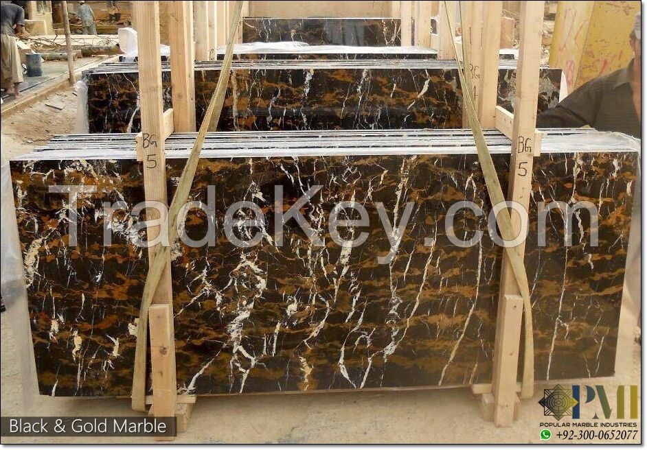 Black and gold marble pakistani marble natural marble portoro