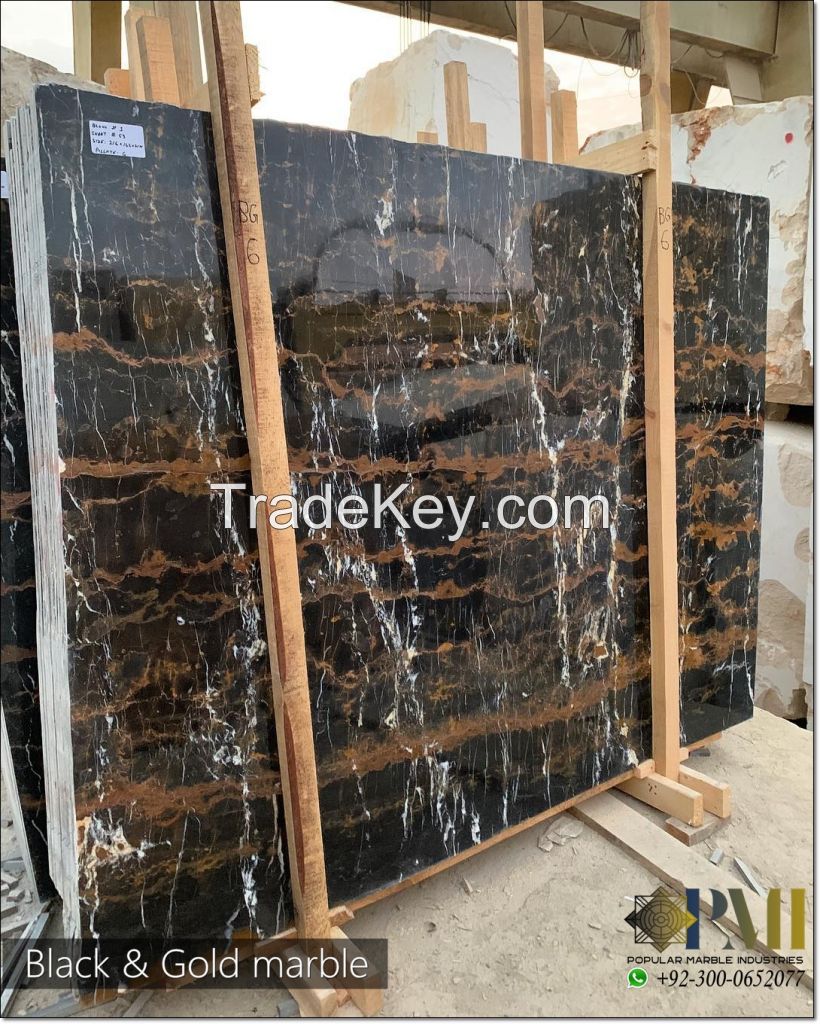 Black and gold marble pakistani marble natural marble portoro