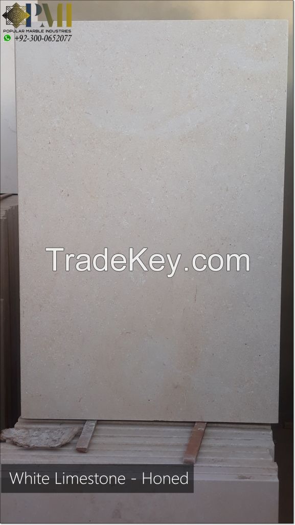 Pakistani white limestone for wall cladding