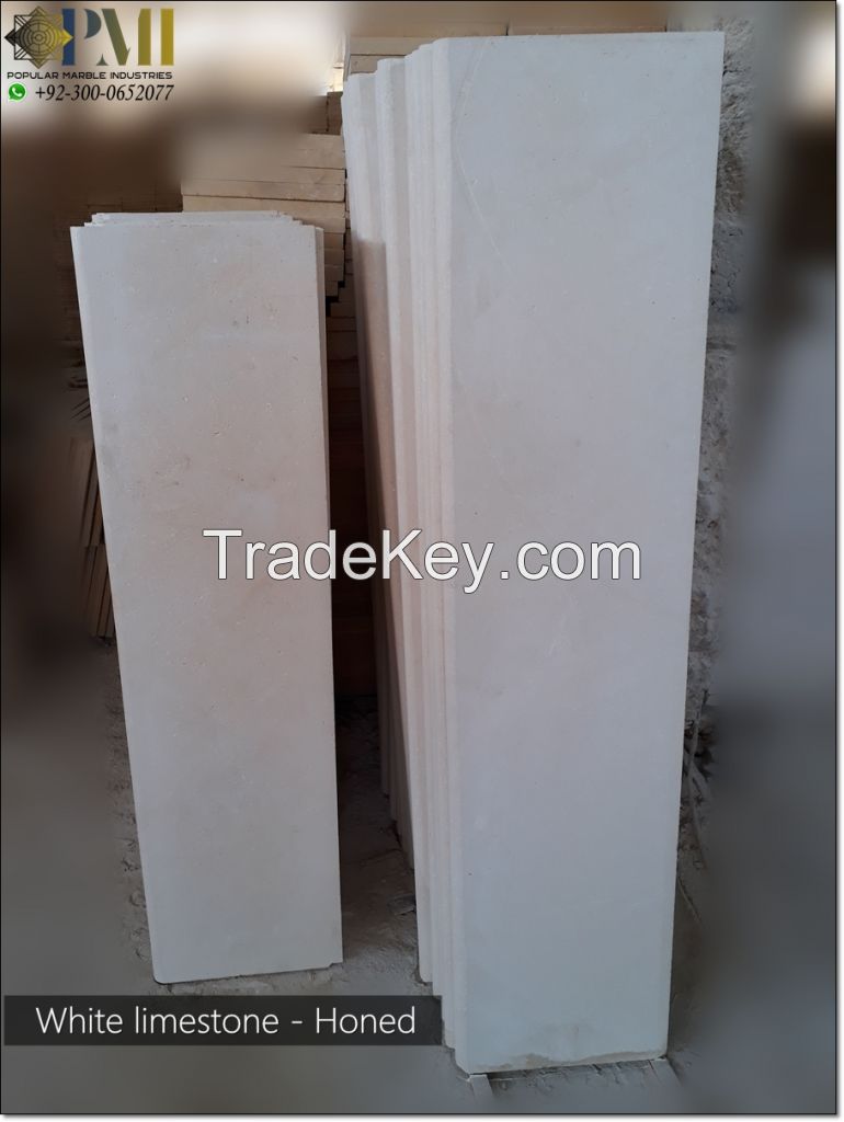 Pakistani white limestone for wall cladding