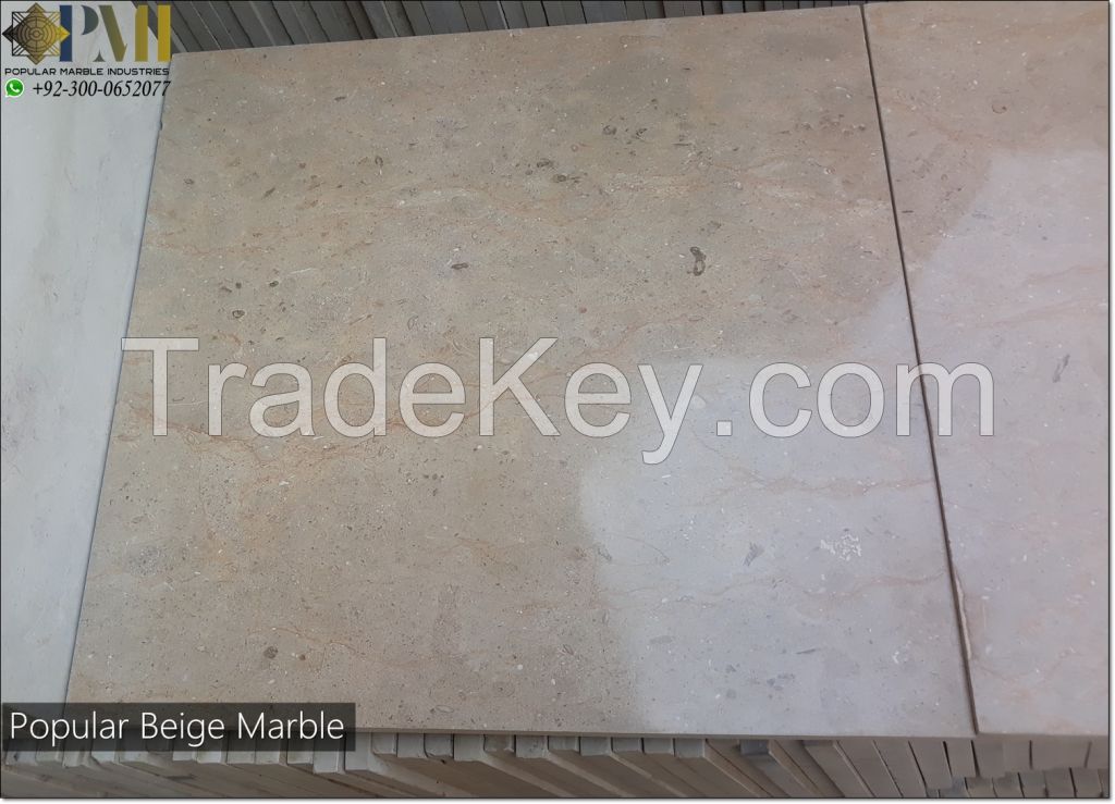 Popular Beige marble pakistani natural marble tiles