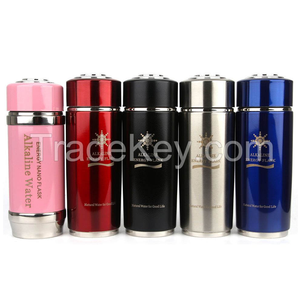 Nano bio energy alkaline water flask vacuum flask for health life