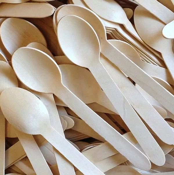 Disposable Birch Wooden Cutlery Knife Fork Spoon