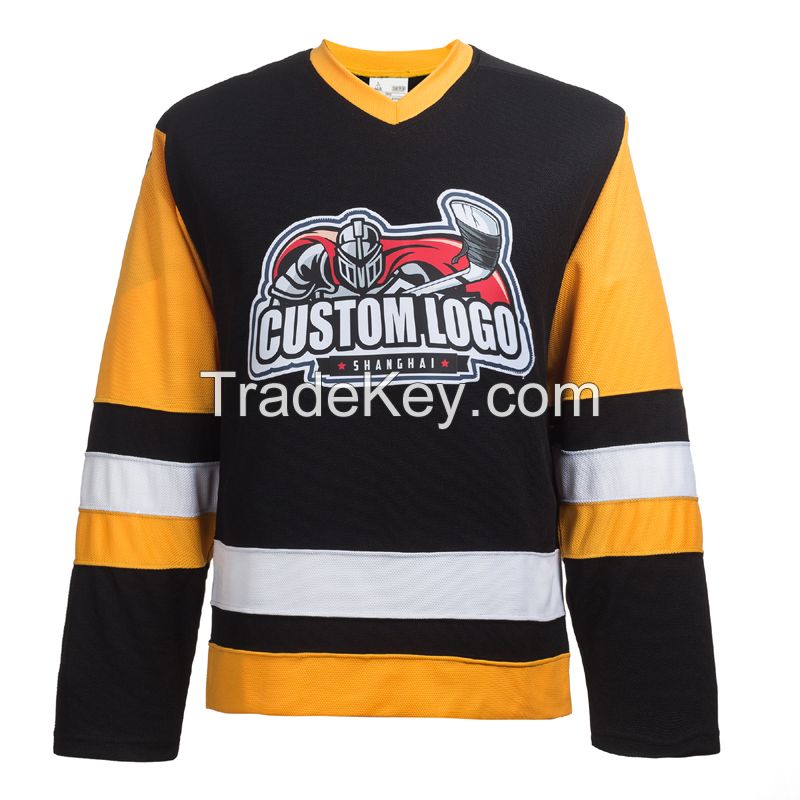 oem high quality canada popular ice hockey jersey custom made