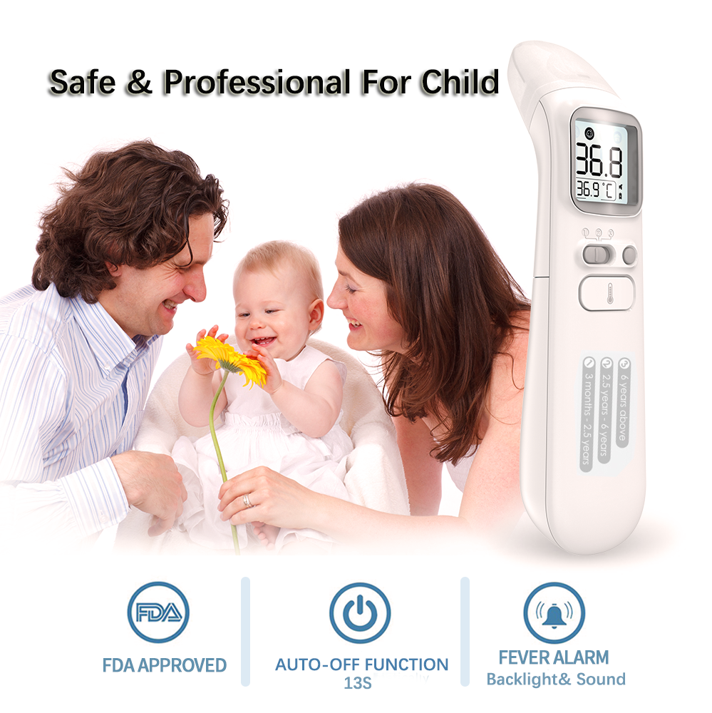 AOJ FDA Approved medical thermometer non-contact infrared clinical thermometer