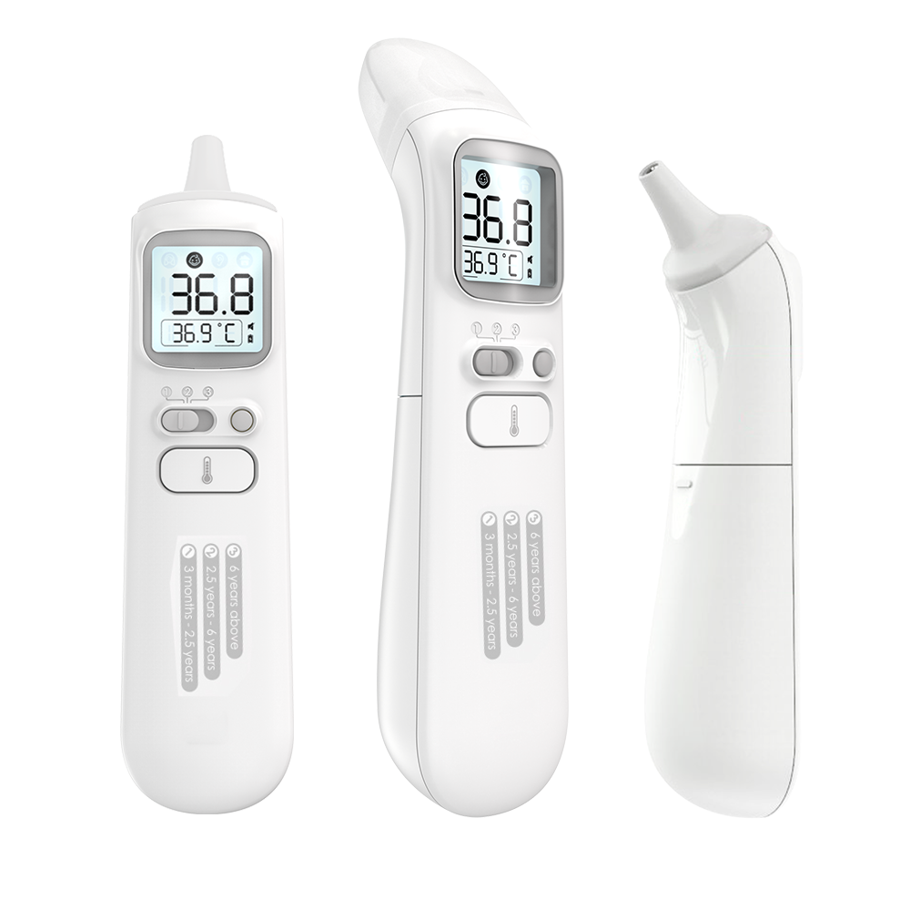 AOJ-20B easy scan digital infrared ear thermometer with forehead function hand thermometer 