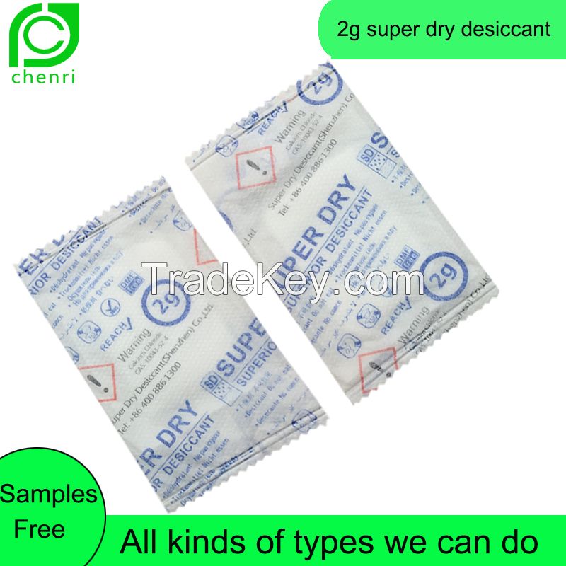 Moisture Absorber 2g Super Dry Desiccant for Garments Shoes