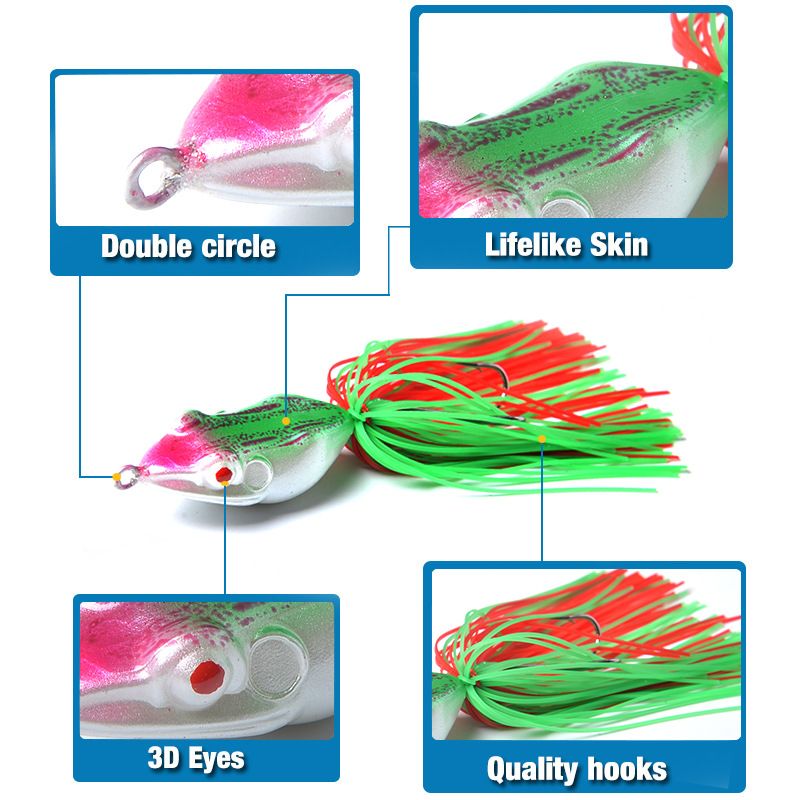 Fishing Lures Soft Frog Lure for Killing the Black Fish Ray Frogs