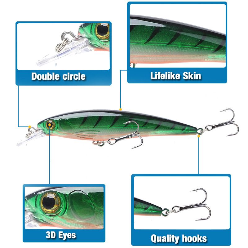 Hot Model Fishing Lures Hard Bait 110mm 13.5g minnow Quality professional Crank bait