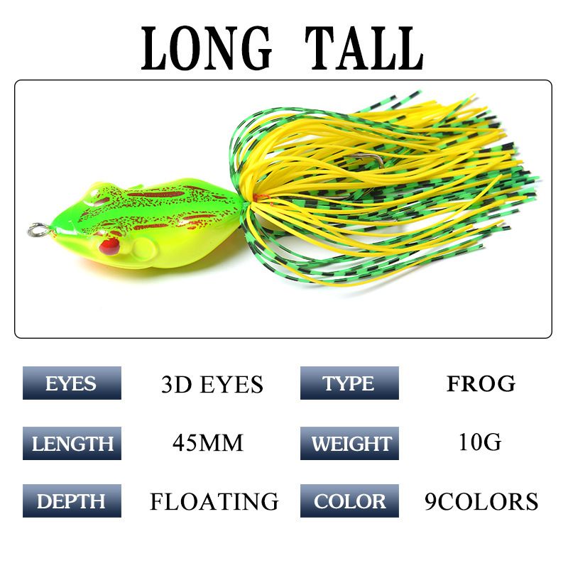 Fishing Lures Soft Frog Lure for Killing the Black Fish Ray Frogs