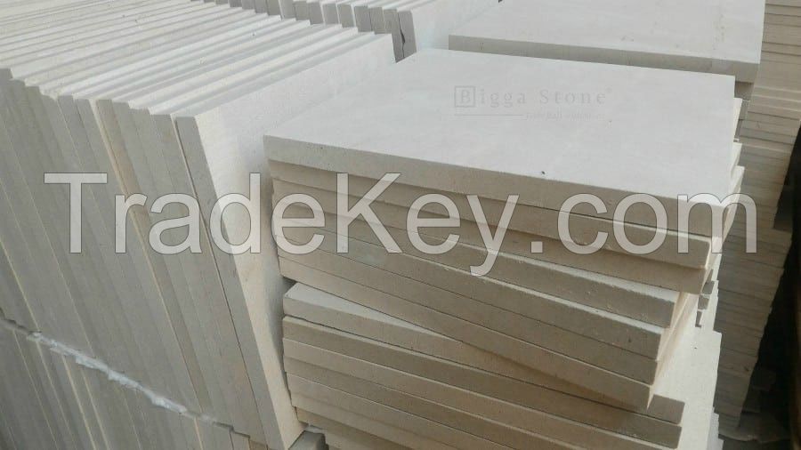 Bali White Palimanan Limestone Tiles - Elegant Classic White Stone