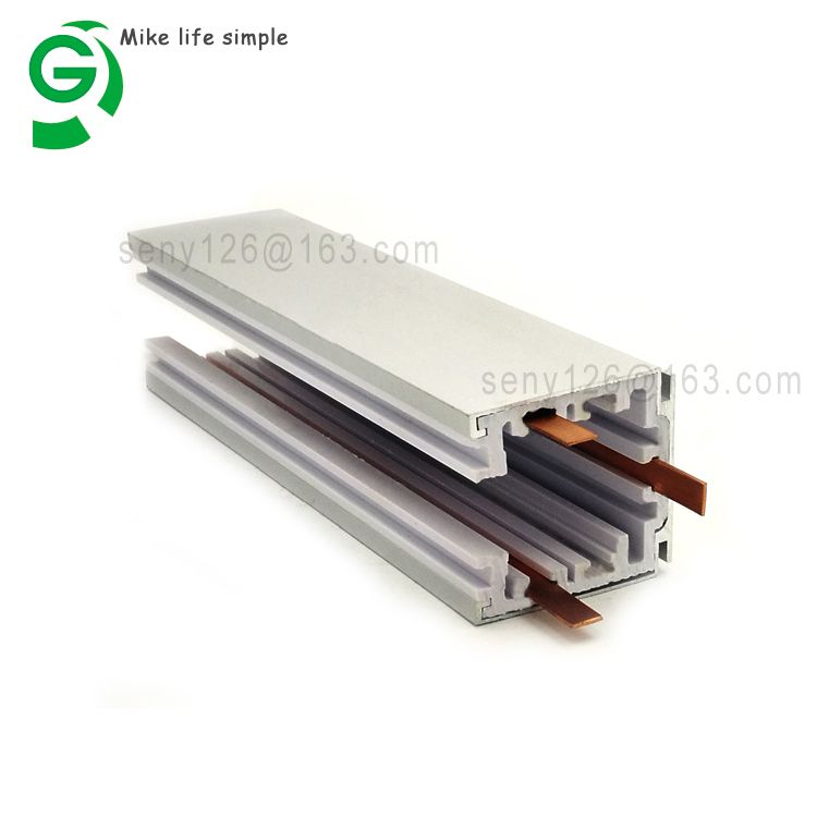 Factory power distribution trunking system lighting 30A 50A electrical busbar