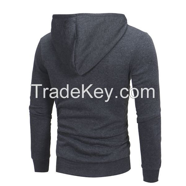 Fashion Bias Zipper Design Casual Hoodies