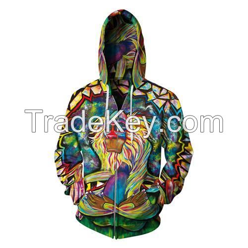 Black Goku Dragon Ball Full Print Sublimation Men Zipper Hoodie