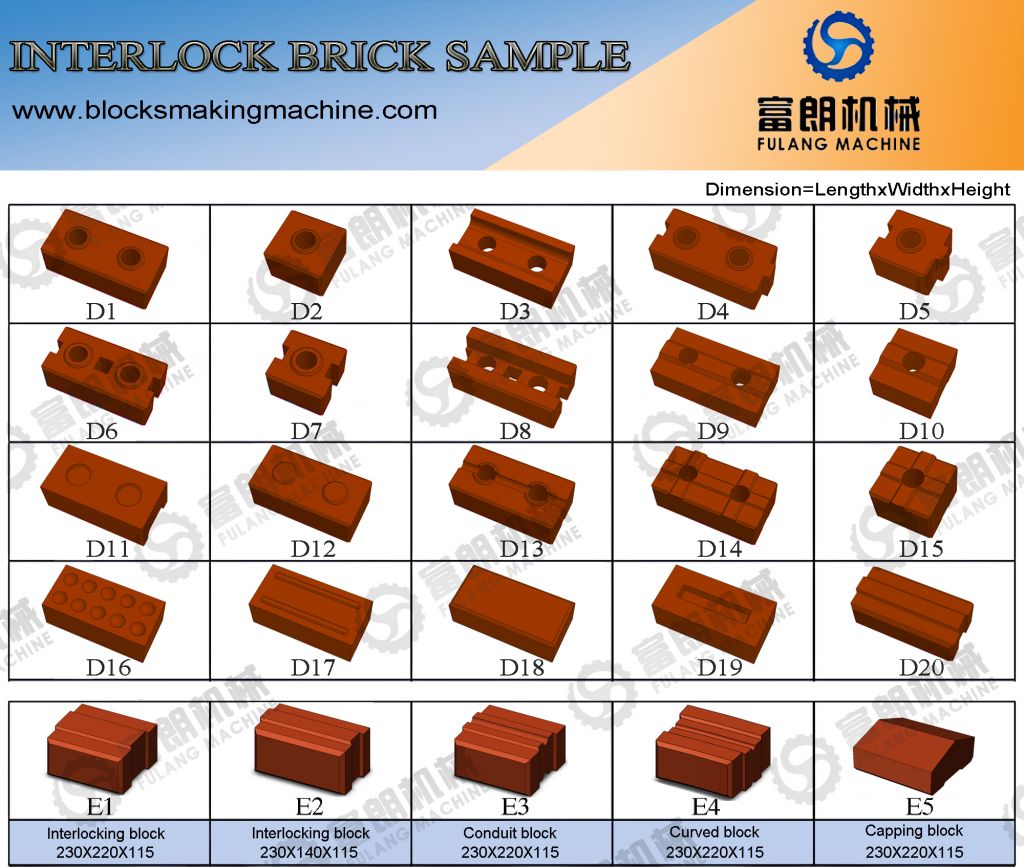 fully automatic interlocking clay brick making machine