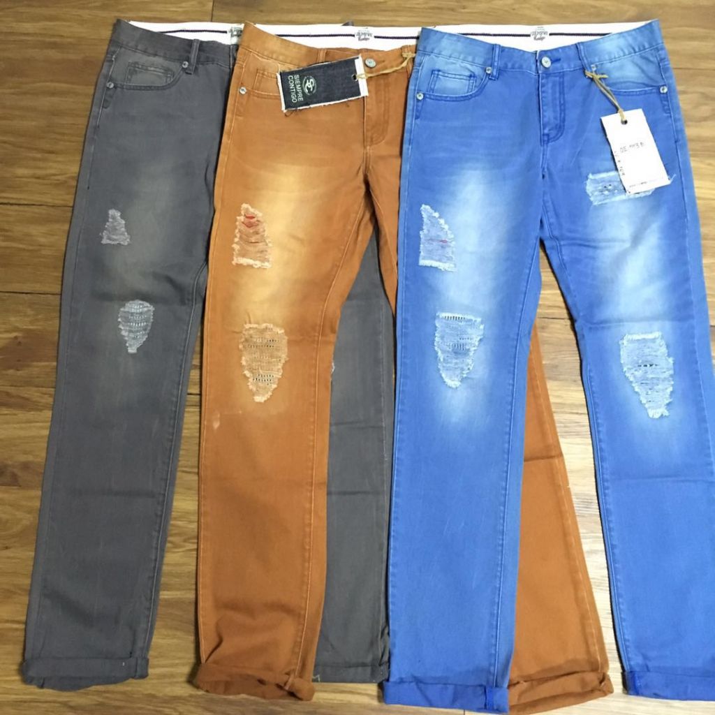 MENS COTTON PANT PIGMENT DYED WITH ABRASION WASHED