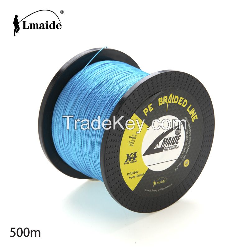 super strong 100% pe braided fishing line 4 strand weaves line fishing 80LB