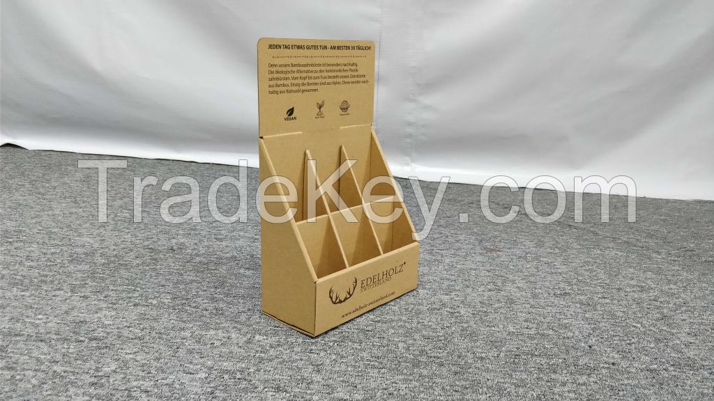 Wholesale Cardboard CountertopDisplay Kraft  Paper Retail PDQ Display