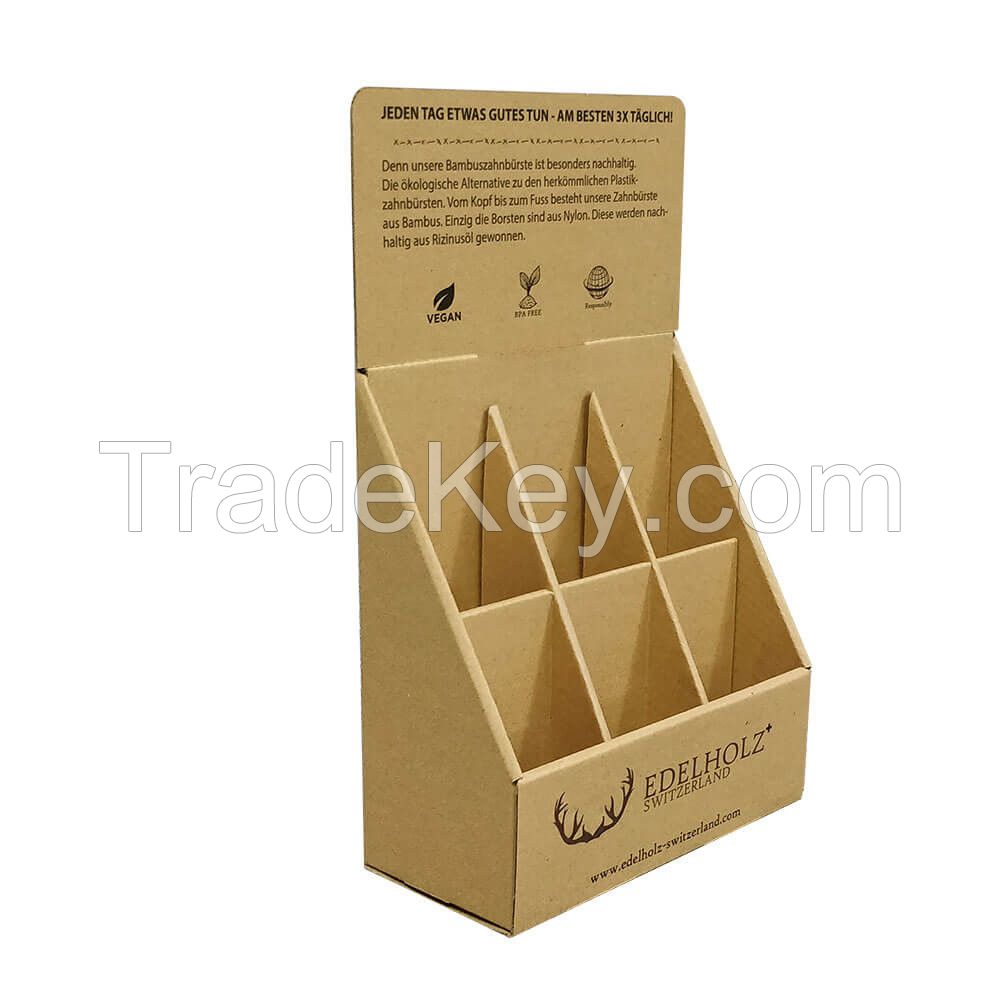 Wholesale Cardboard CountertopDisplay Kraft  Paper Retail PDQ Display