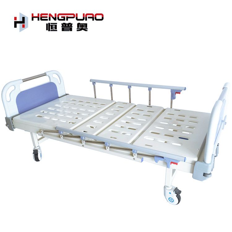 manual two cranks modern hospital bed for elderly man