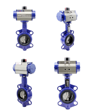 DI CI SS Rubber Seal Pneumatic Actuator Electric Manual wafer butterfly valve with best price 