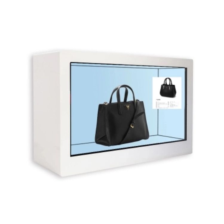 Transparent LCD Showcase 32 Inch Transparent Digital Display Signage