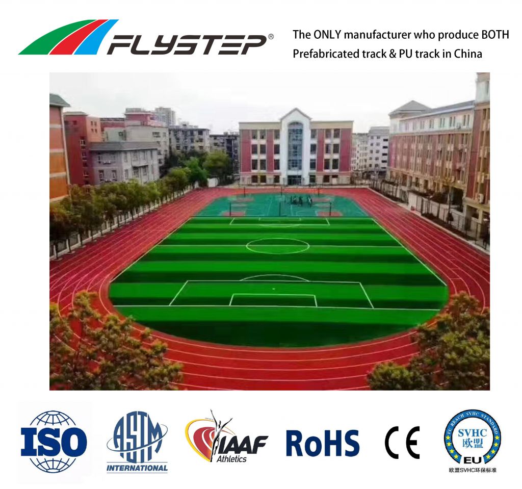 PREFABRICATED RUBBER RUNNING TRACK 