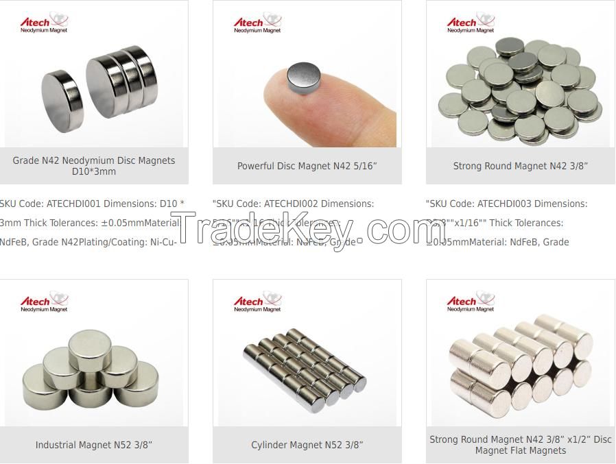 Disc/Cylinder Neodymium Magnets