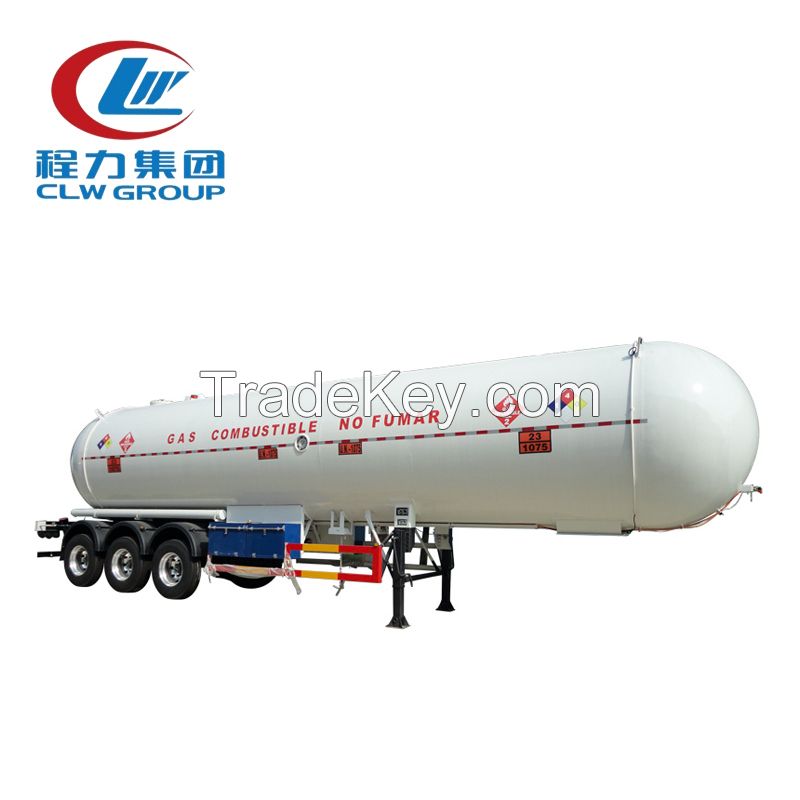 3 Axles 56000 Liters LPG Tank Semi Trailers