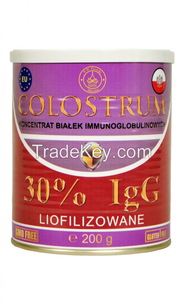 Colostrum lyophilized