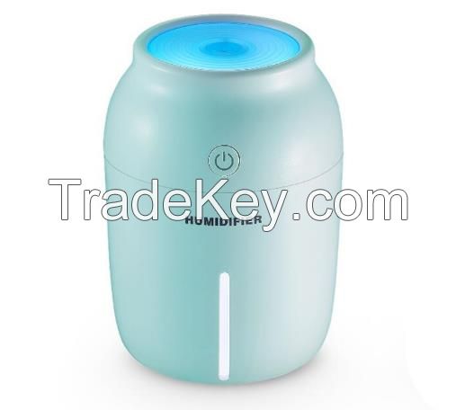 230ml Ultrasonic Mini USB Air Humidifier with LED Night Light