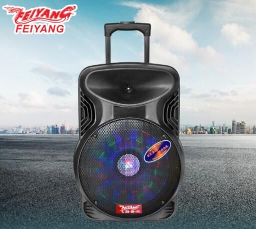 8inch promotional trolley speaker with ball light popular in india market