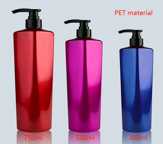 300ml 500ml 750ml empty plastic bottle for shampoo or hair conditioner