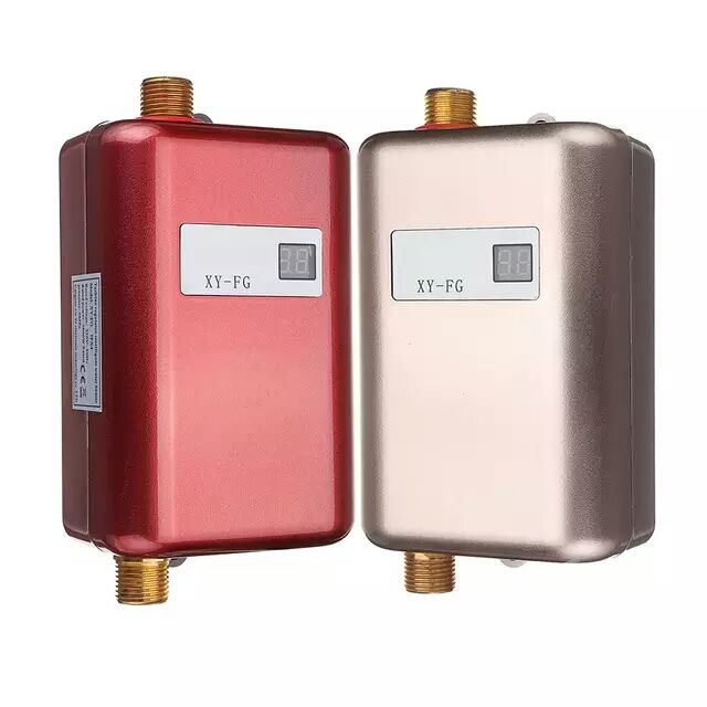 3800w Electric Water Heater Instant Tankless Water Heater 110v/220v 3.8kw Temperature Display Heating Shower Universal