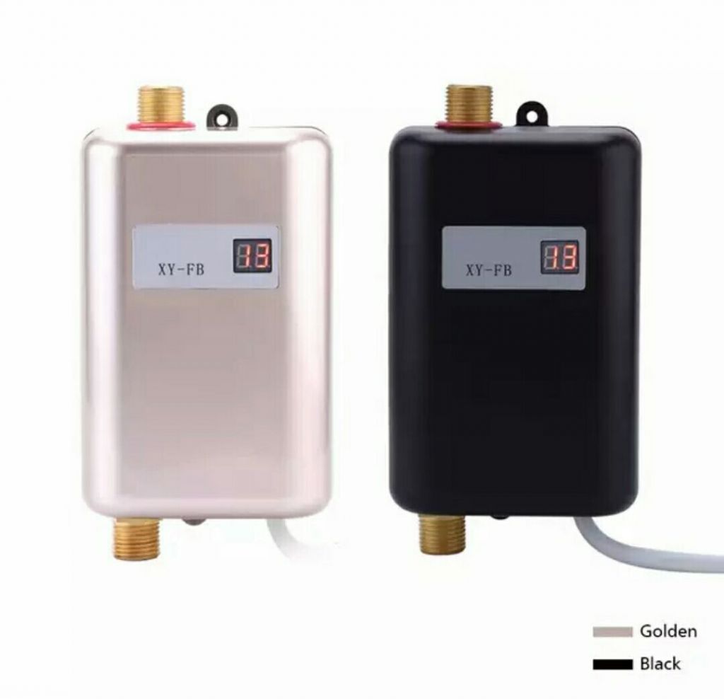 3400W Electric Water Heater Instant Tankless Water Heater 110V/220V 3.8KW Temperature display Heating Shower Universal