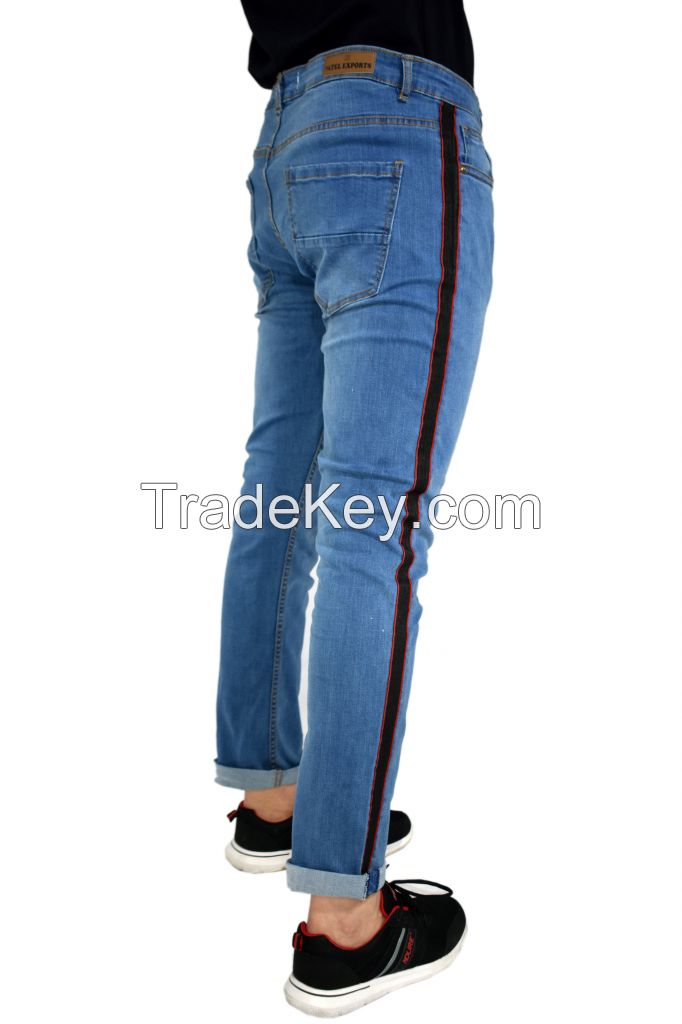 Black Side Stripe Jeans 