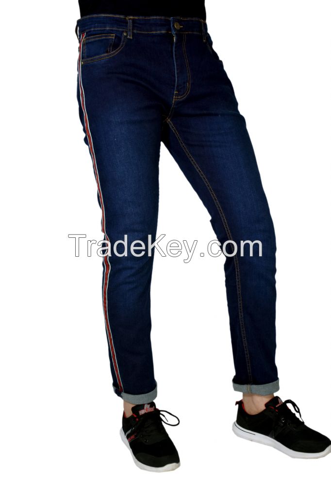 Red Side Stripe Jeans