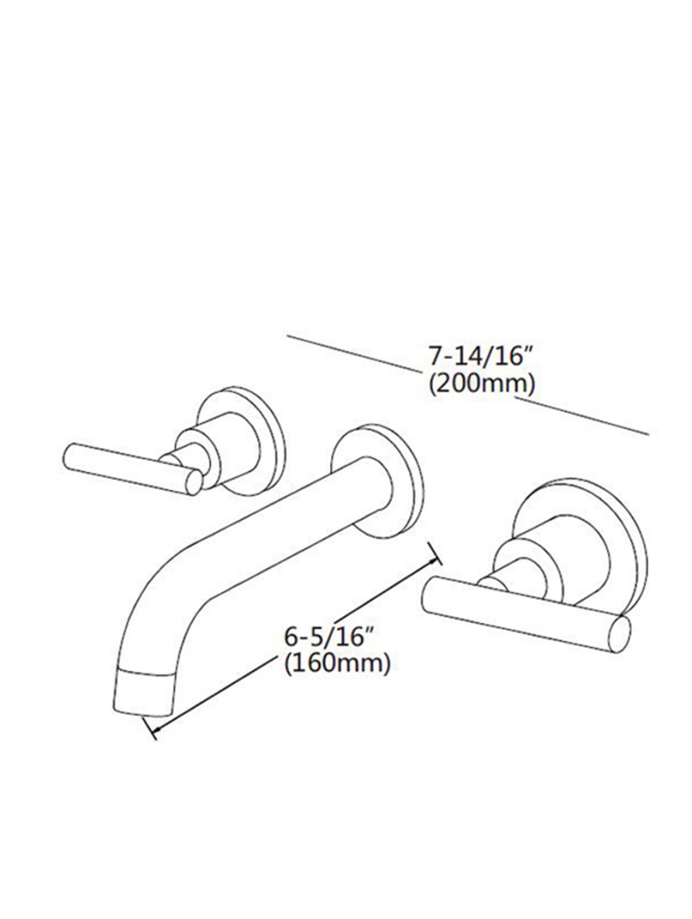 Wall Mounted bathtub faucet