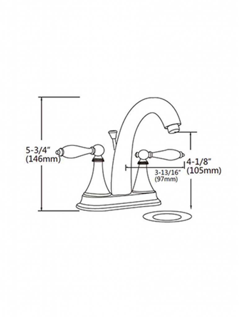 Two Handle Lavatory Faucet