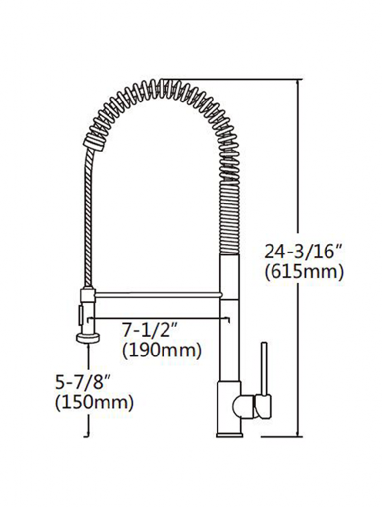 Side Open Pull Out Kitchen Faucet