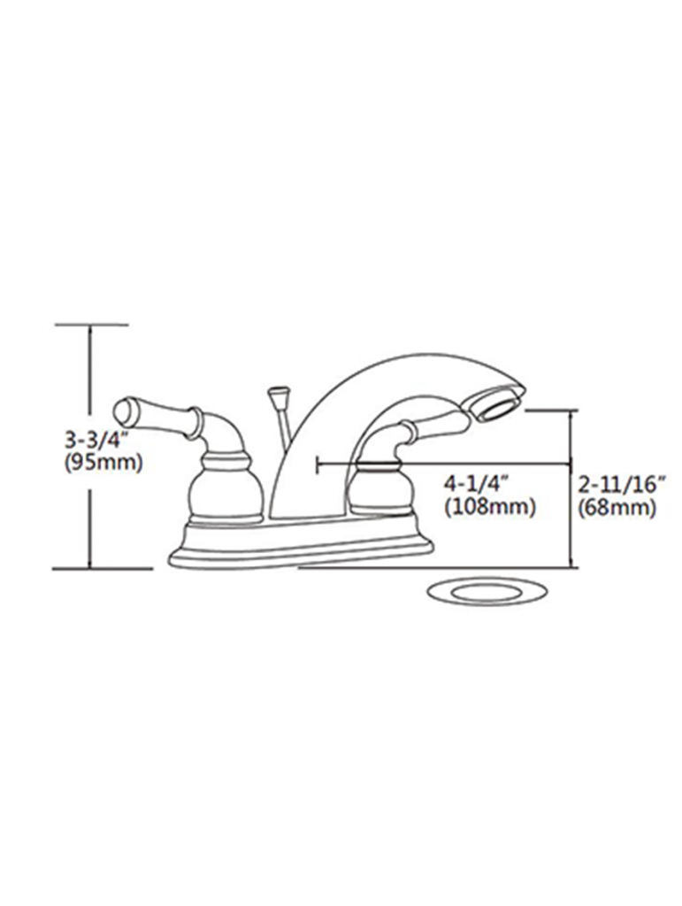 Two Handle Lavatory Faucet